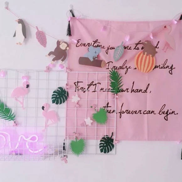 Led heart string Lights cute love home room decor pink blue wall decoration - Picture 9 of 12